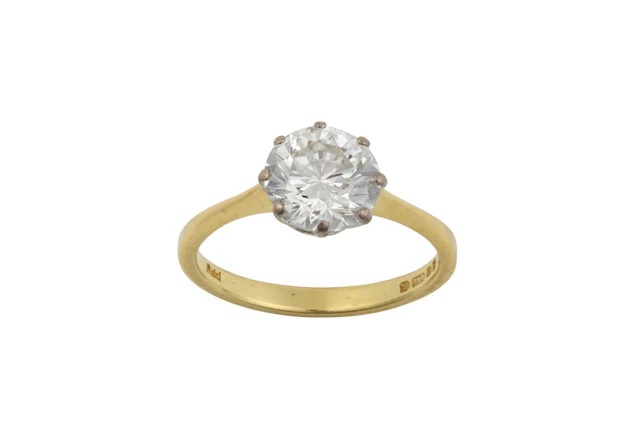 An 18 Carat Gold Diamond Solitaire Ring