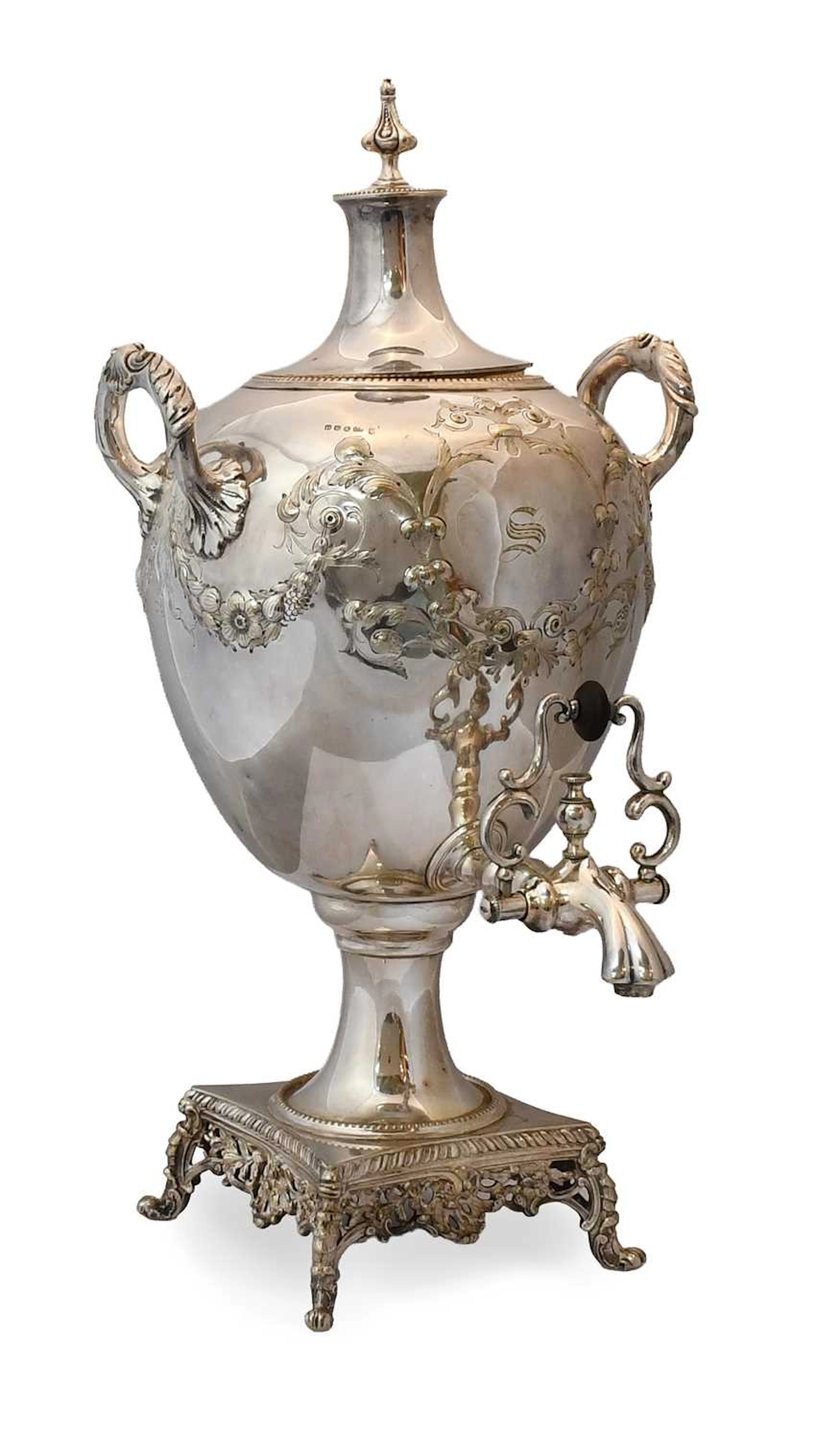 A Victorian Silver Plate Tea-Urn