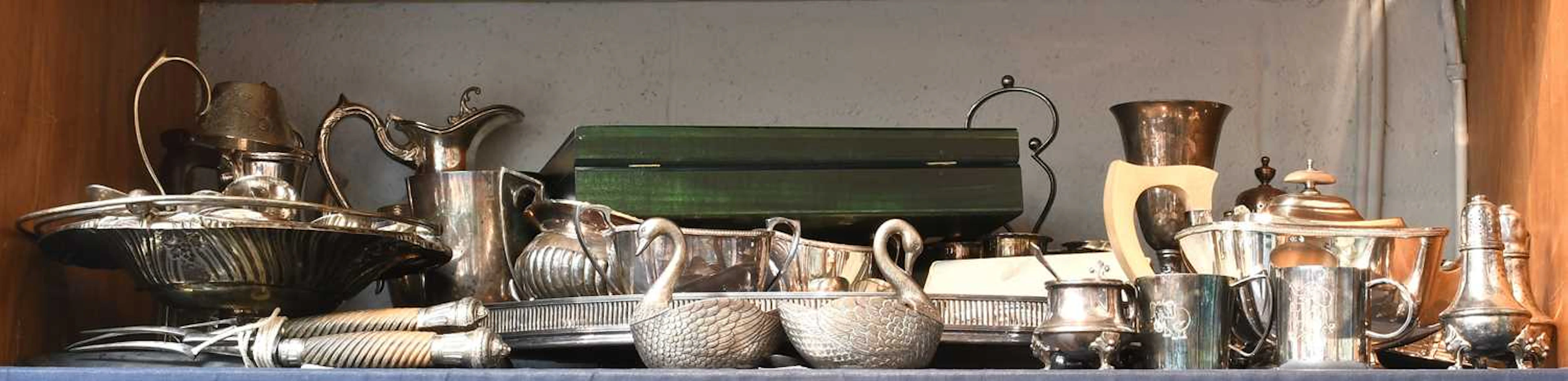 A Collection of Silver Plated items
