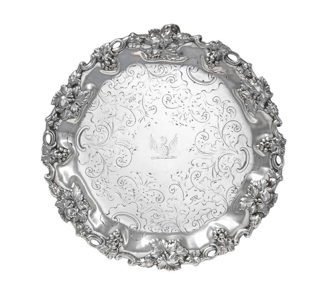 A William IV Silver Salver by Henry Wilkinson and Co., Sheffield