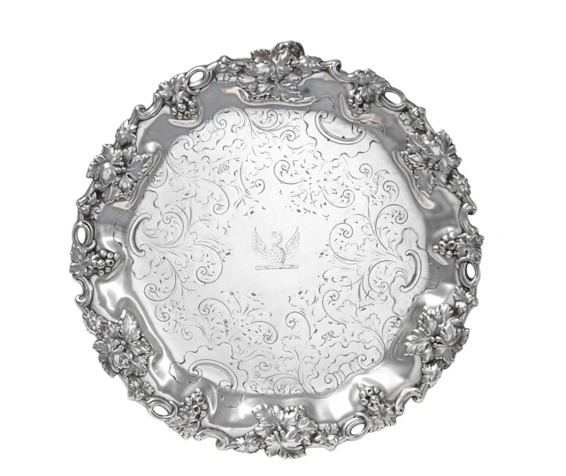 A William IV Silver Salver by Henry Wilkinson and Co., Sheffield