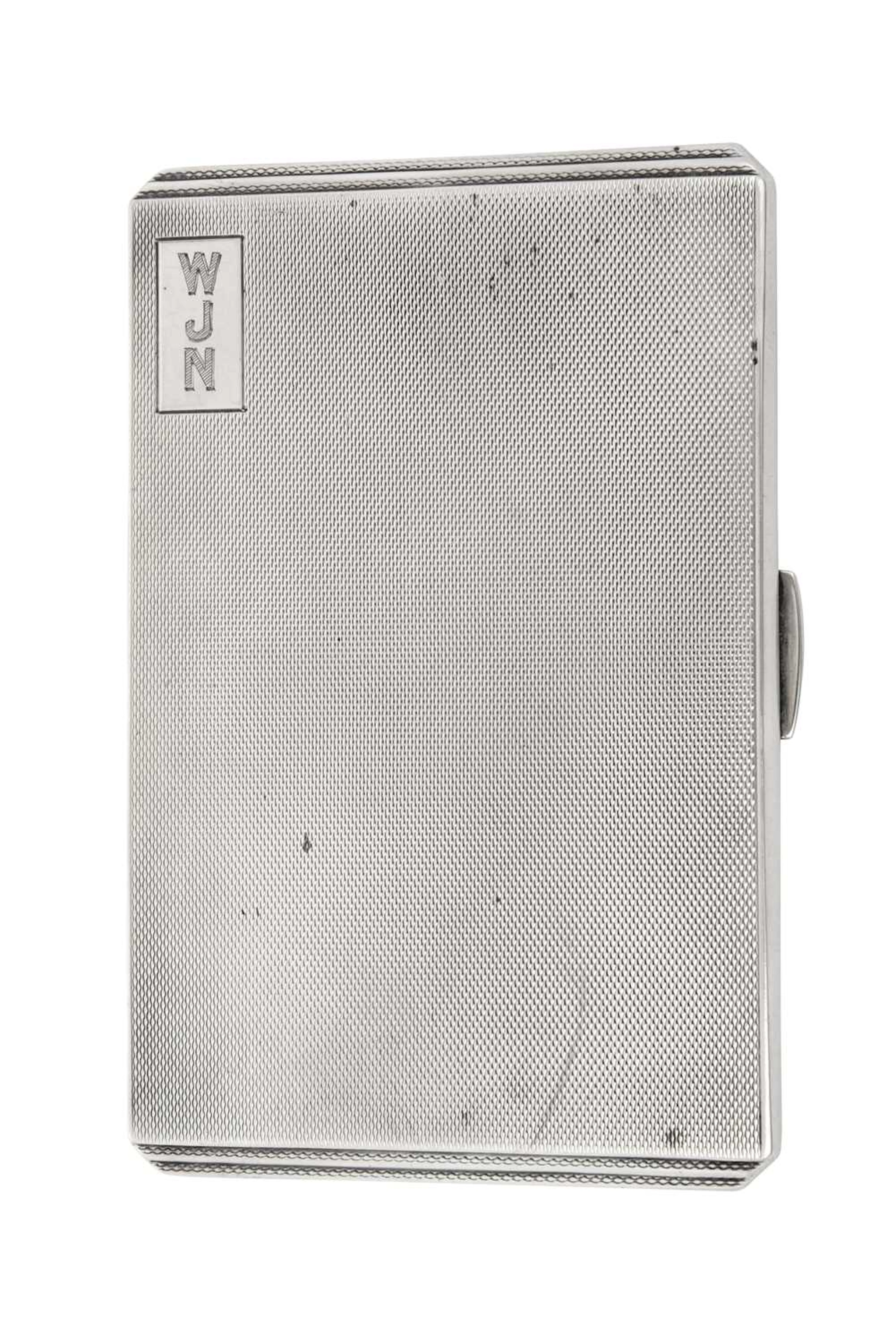 A George VI Silver Cigarette-Case by James Clark and John Sewell