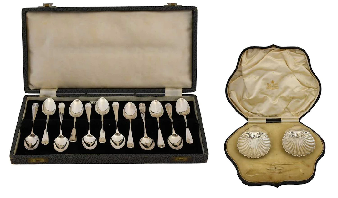 A Case Set of Twelve George VI Silver Coffee-Spoons, by Cooper Brothers