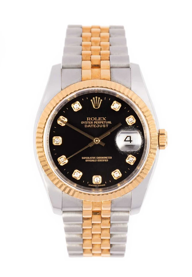 Rolex: A Steel and Gold Automatic Calendar Centre Seconds Wristwatch