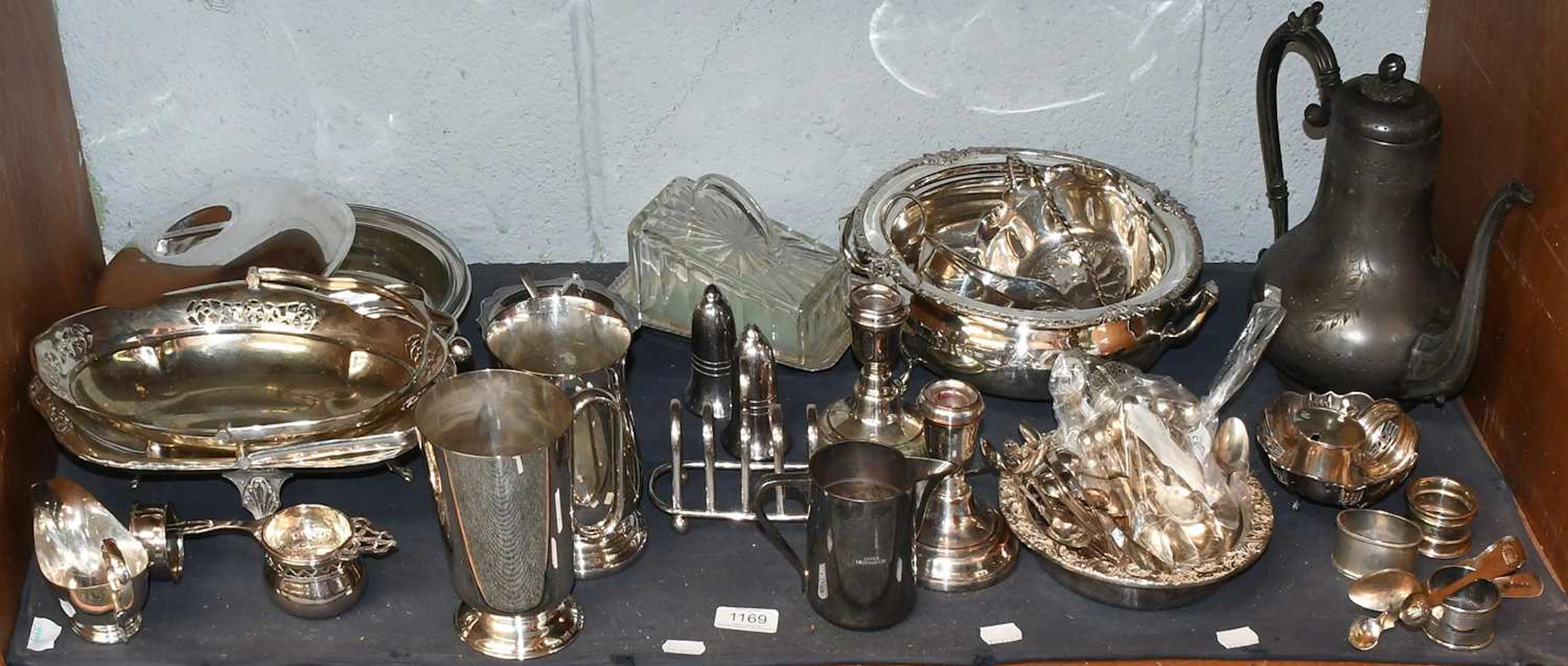A Collection of Assorted Silver and Silver Plate