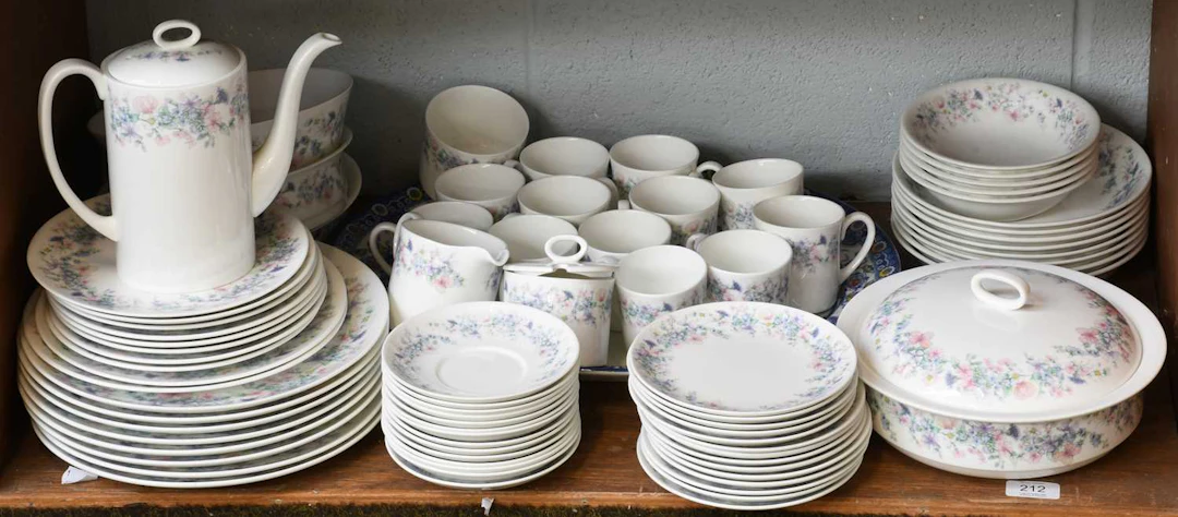 An Extensive Wedgwood Angela Pattern Tea and Dinner Wares