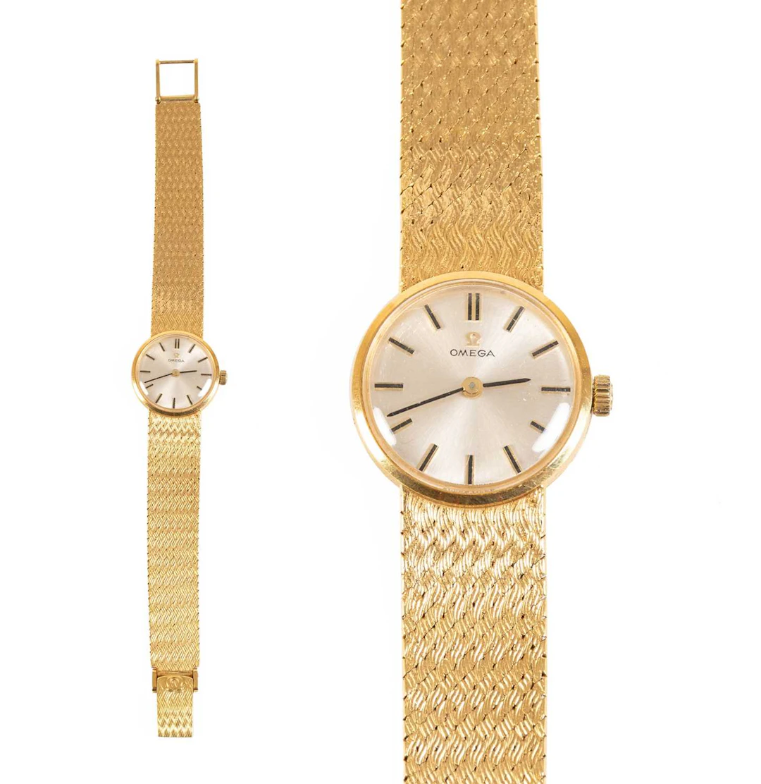 A Lady's 18 Carat Gold Wristwatch, signed Omega, 1967