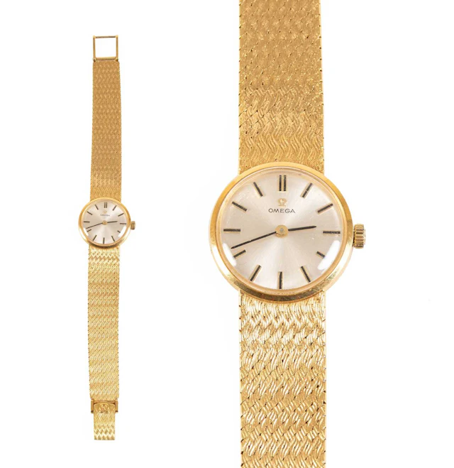 A Lady's 18 Carat Gold Wristwatch, signed Omega, 1967