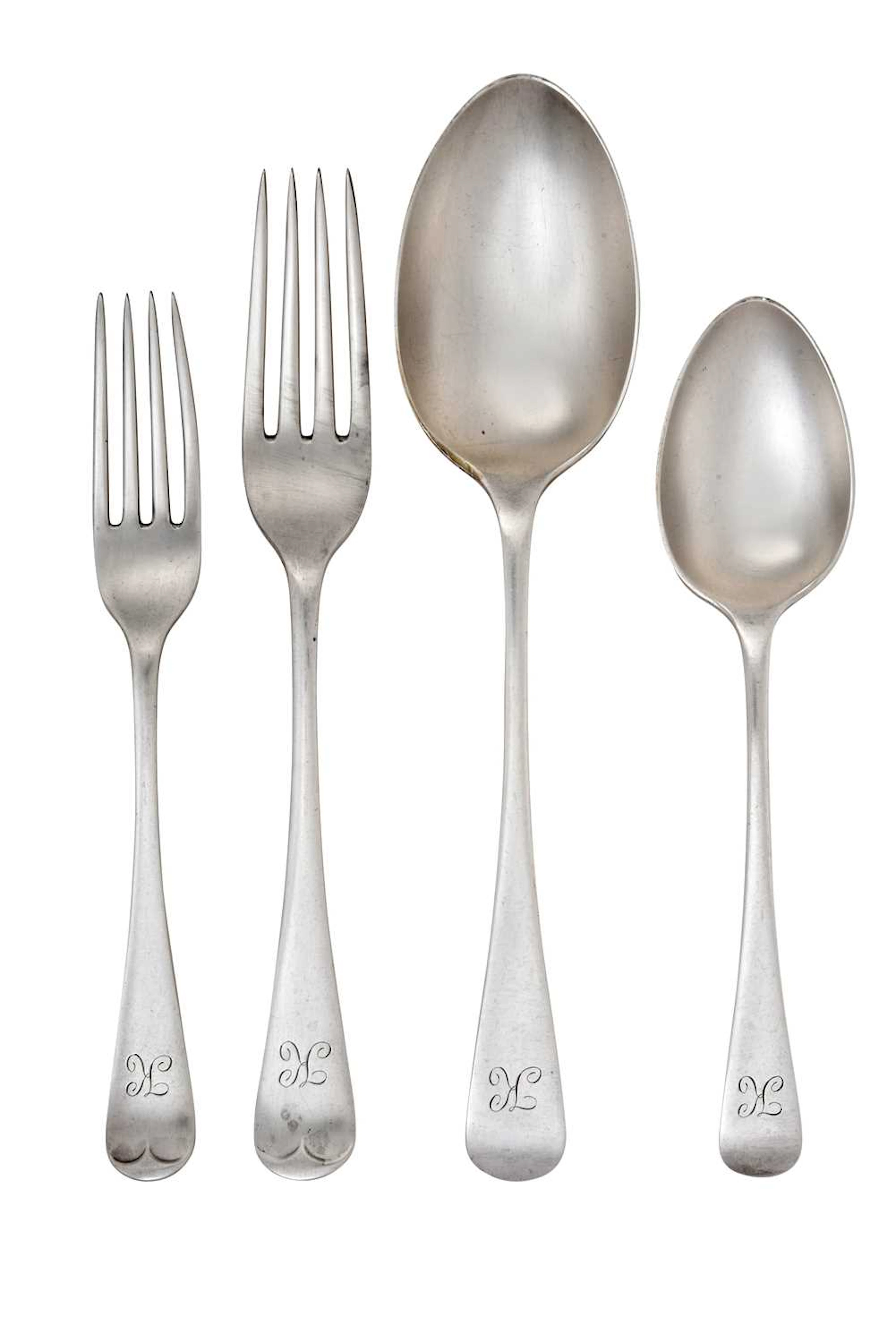 A George V Silver Table Service by Martin Hall and Co Ltd., Sheffield