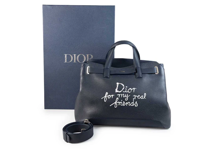 Dior Homme x Hylton Nel Navy Leather Normandie Bag, 'Dior for my real
