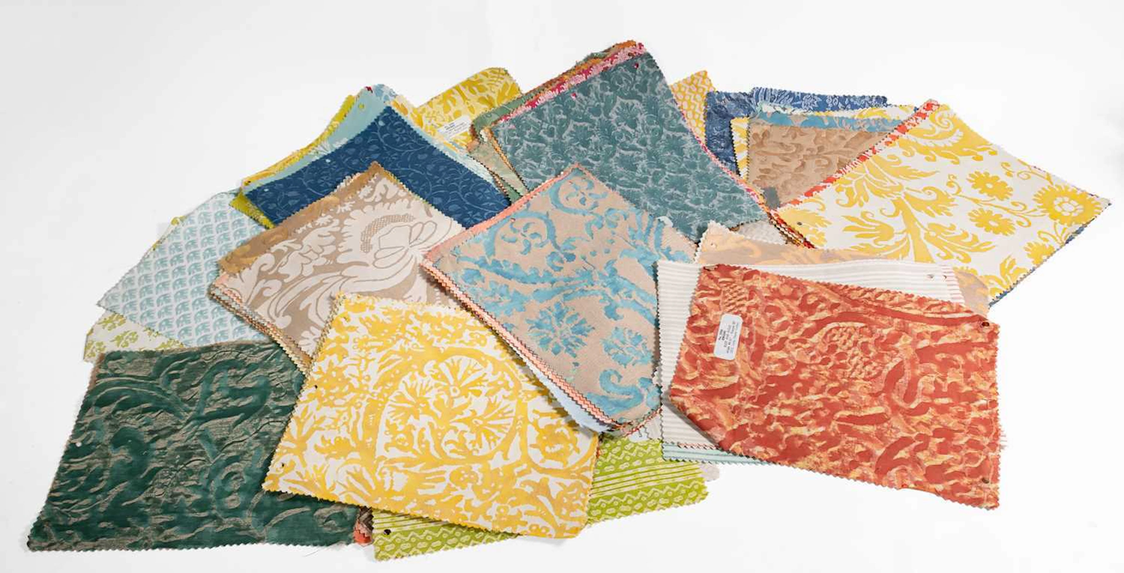Collection of Fortuny Fabric Samples