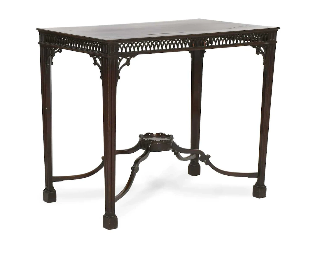 A Chippendale Revival Carved Mahogany Centre Table, 19th century