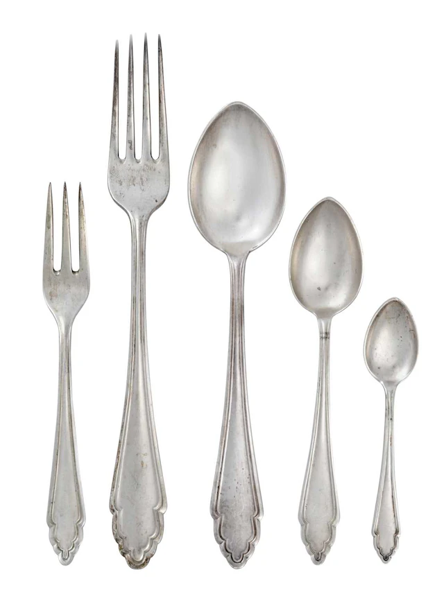 An Austrian Silver Table-Service Most Pieces by J. C. Klinkosh, Vienna