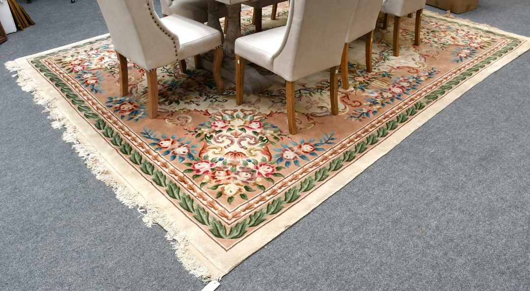 Chinese Carpet of Savonnerie Design