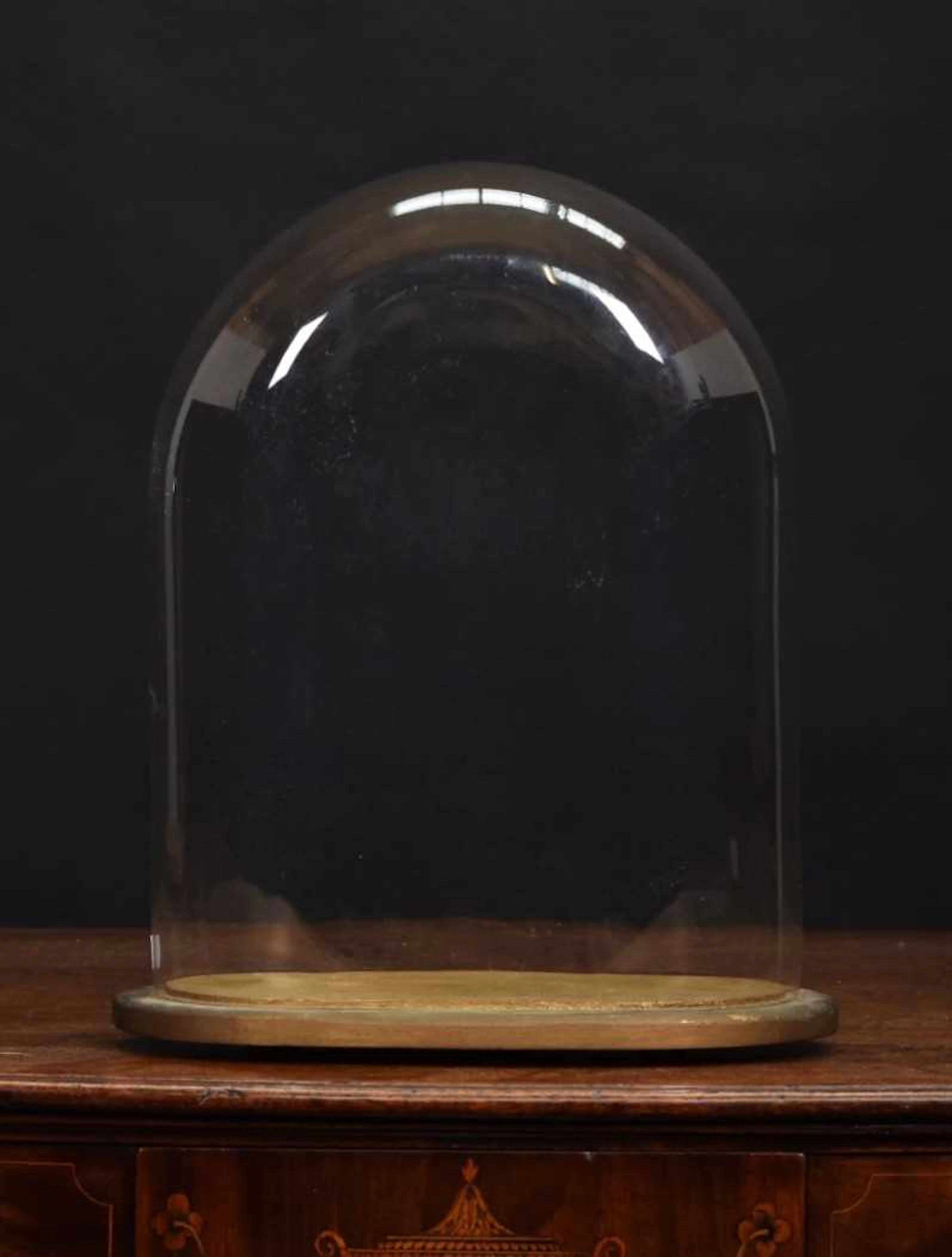 Glass Dome: An Oval Glass Dome