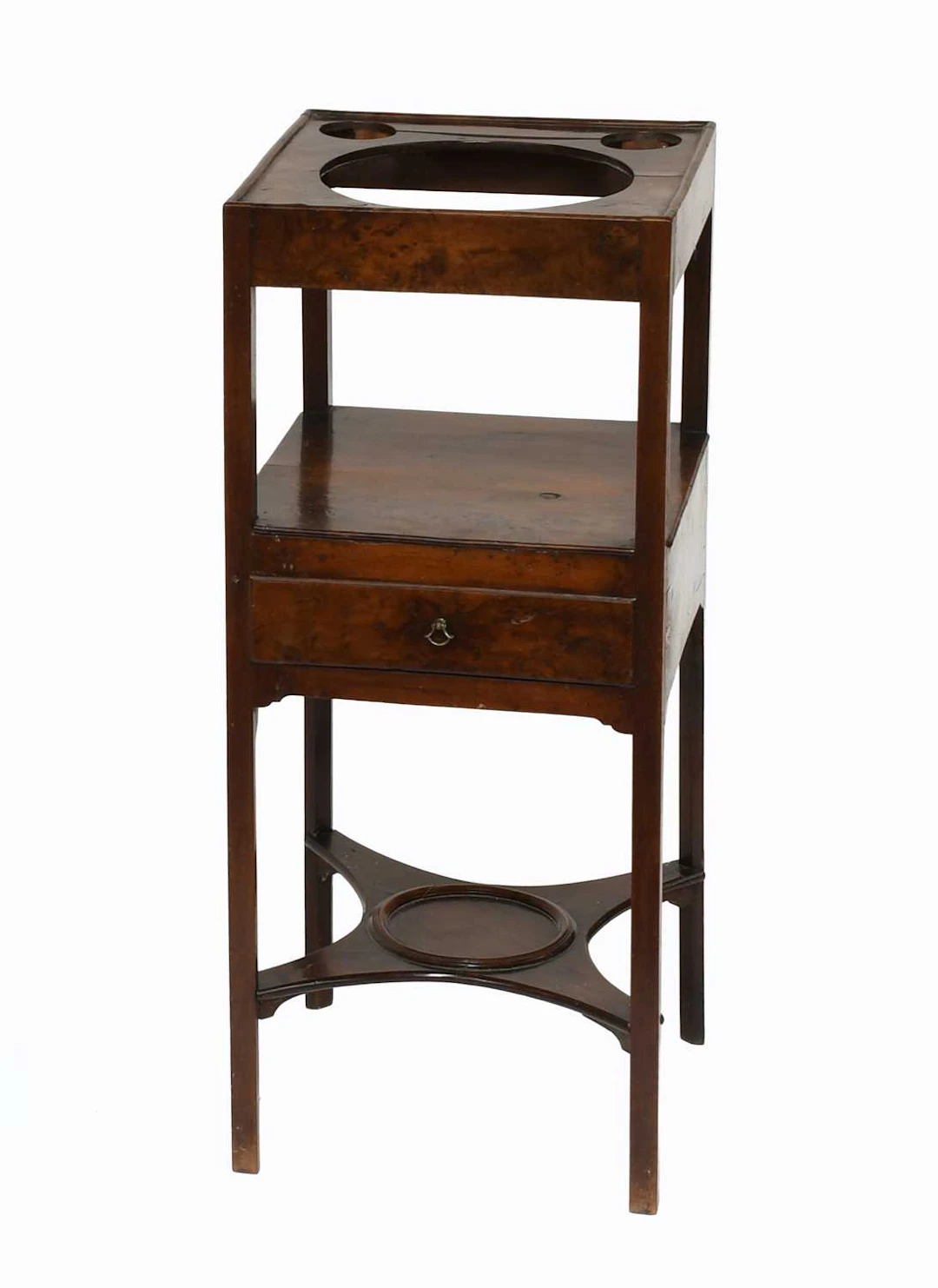 A George III Burr Elm Washstand, 18th century