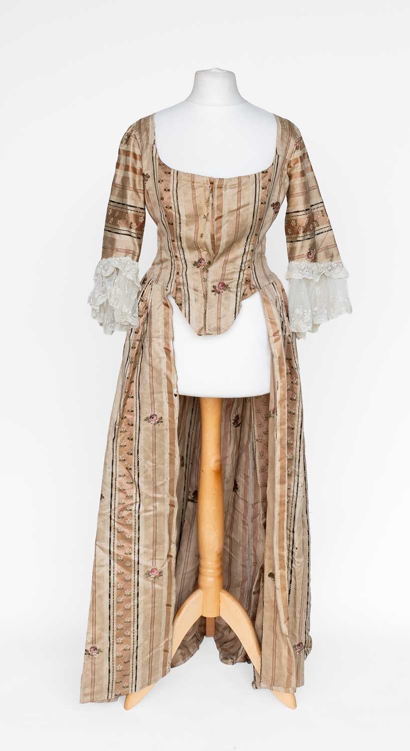 18th Century Silk Brocade Open Robe