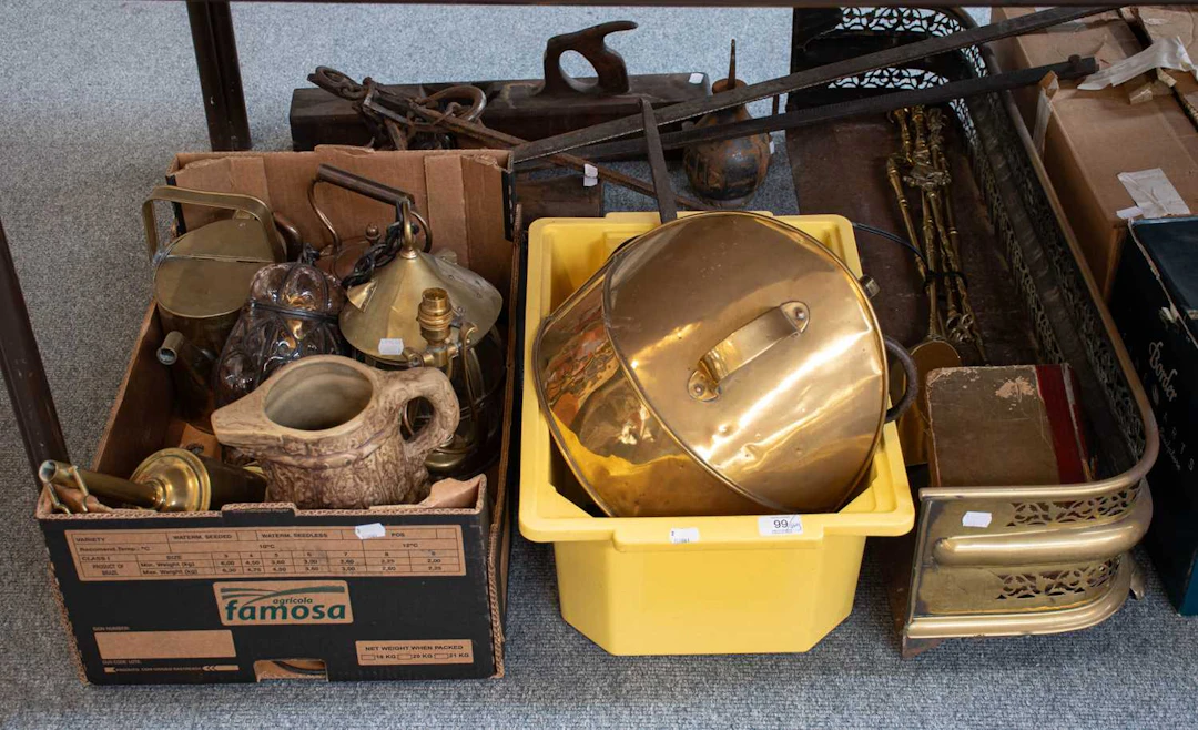 A Collection of Brassware and other Metalwares