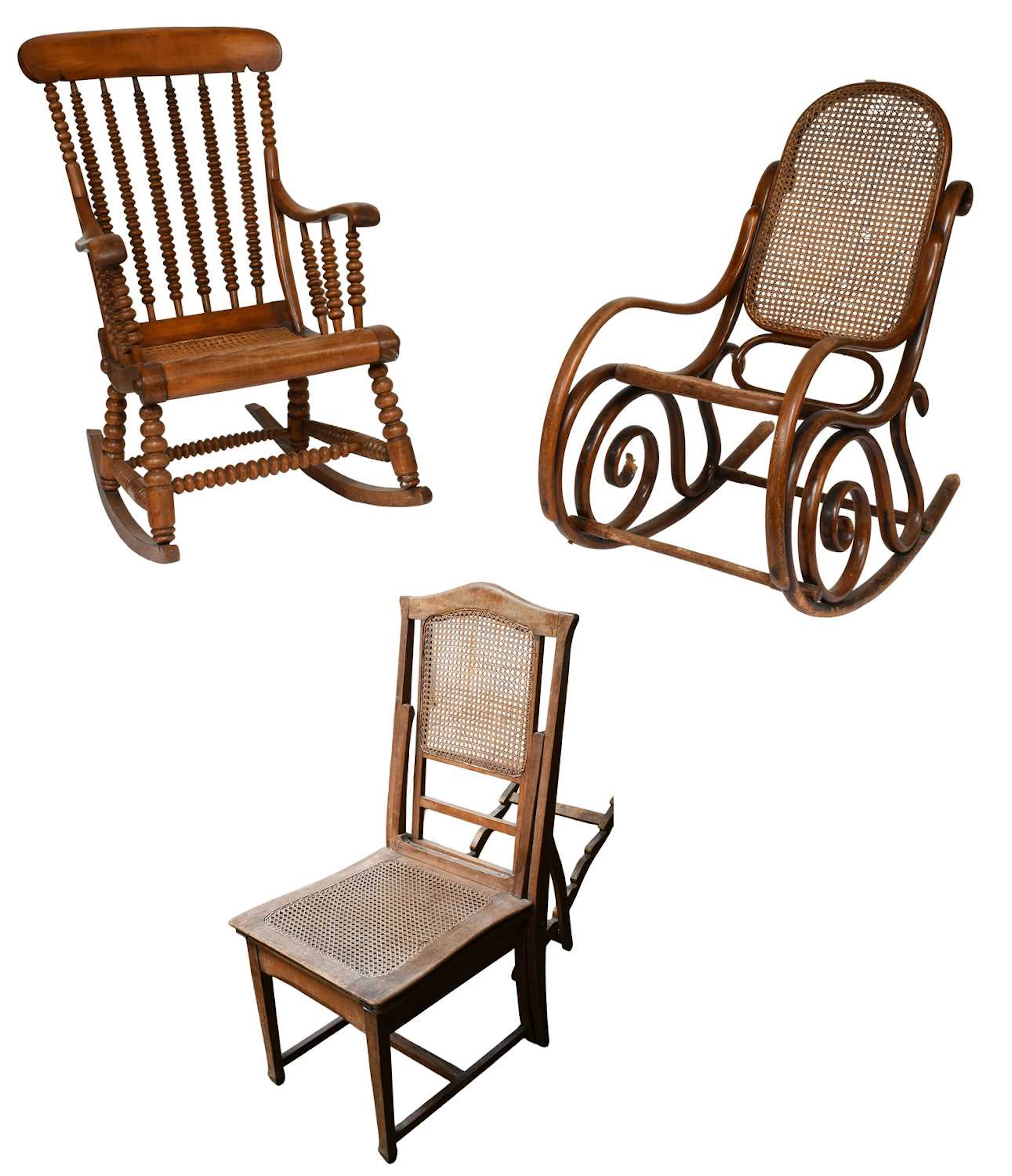 A Thonet-Style Bentwood Rocking Chair