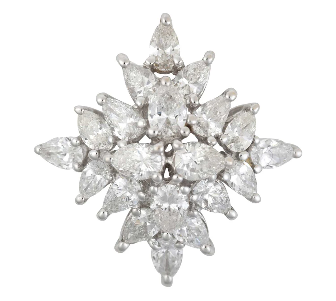 A Diamond Cluster Pendant