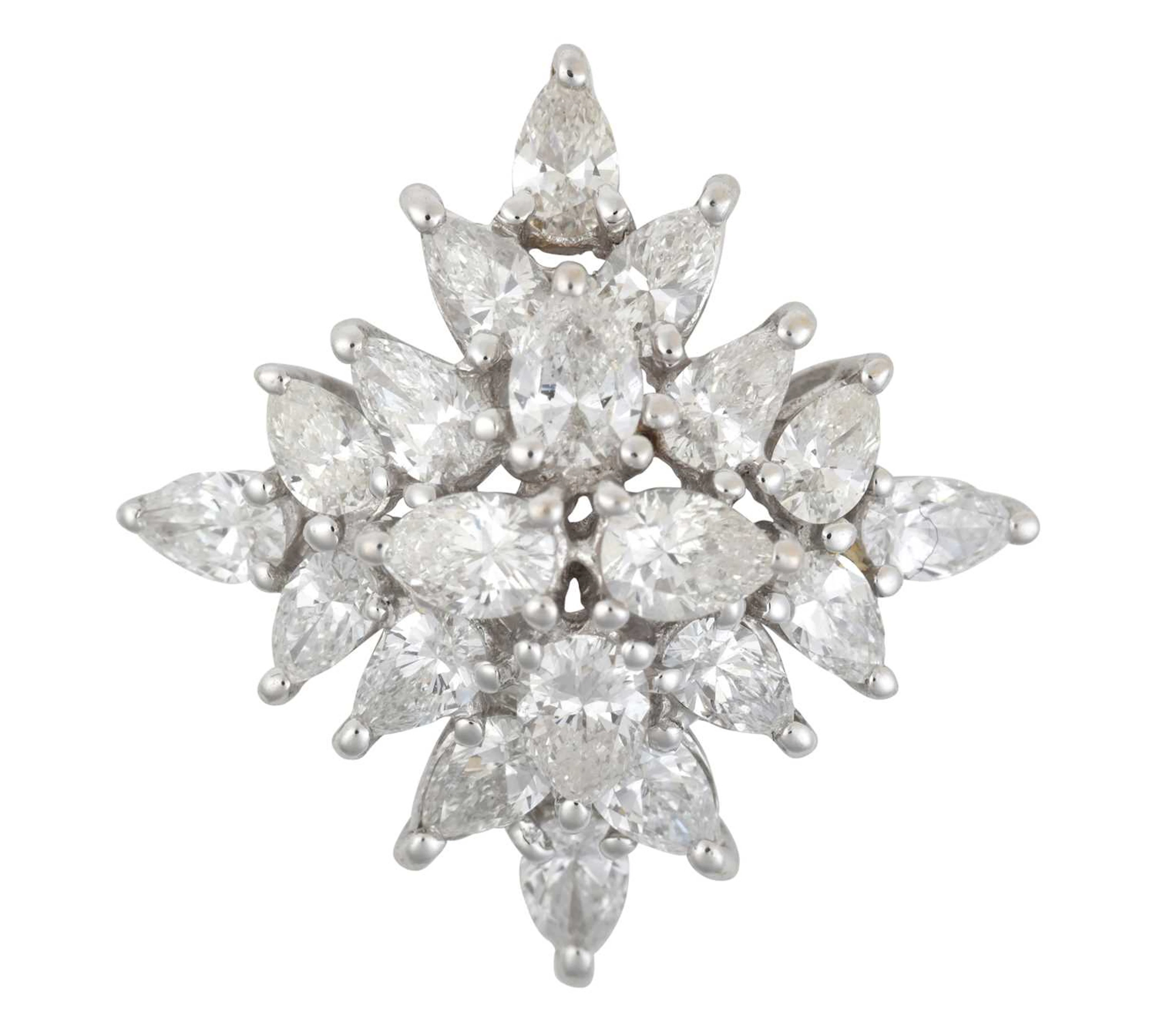 A Diamond Cluster Pendant