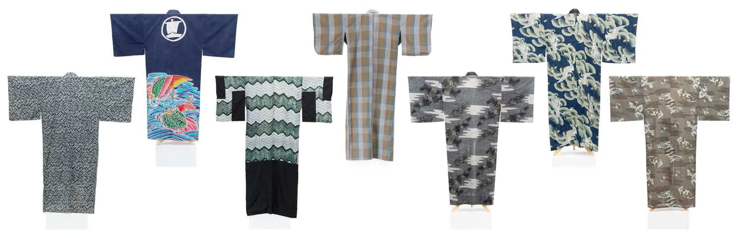 20th Century Japanese Men's Kimonos, The Edward Crutchley Research Archive