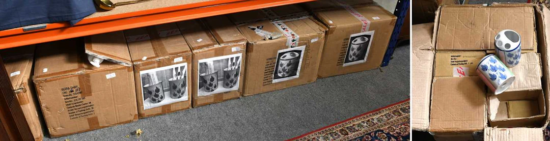 A Large Quantity of Hand Painted Porcelain