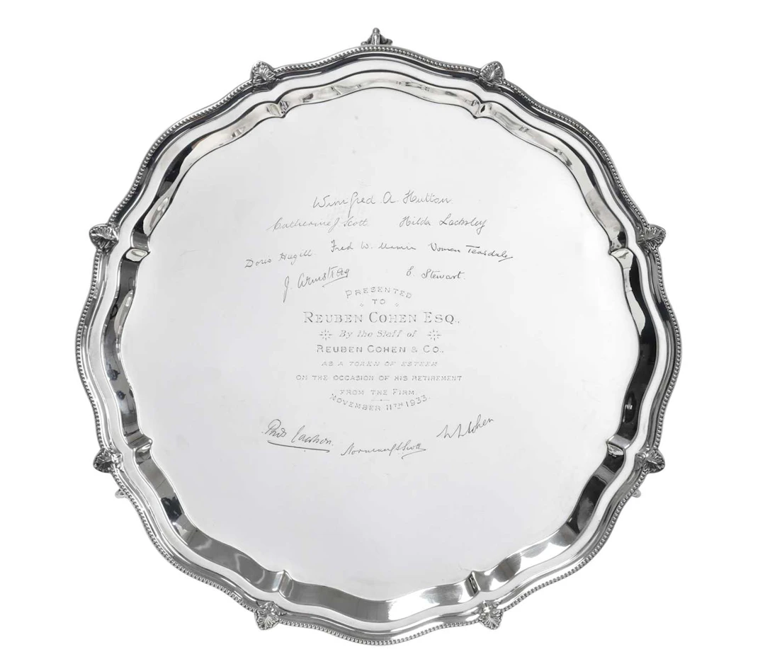 A George V Silver Salver by S. Blanckensee and Son Ltd., Birmingham