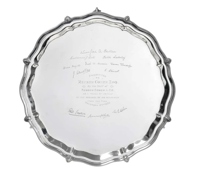 A George V Silver Salver by S. Blanckensee and Son Ltd., Birmingham