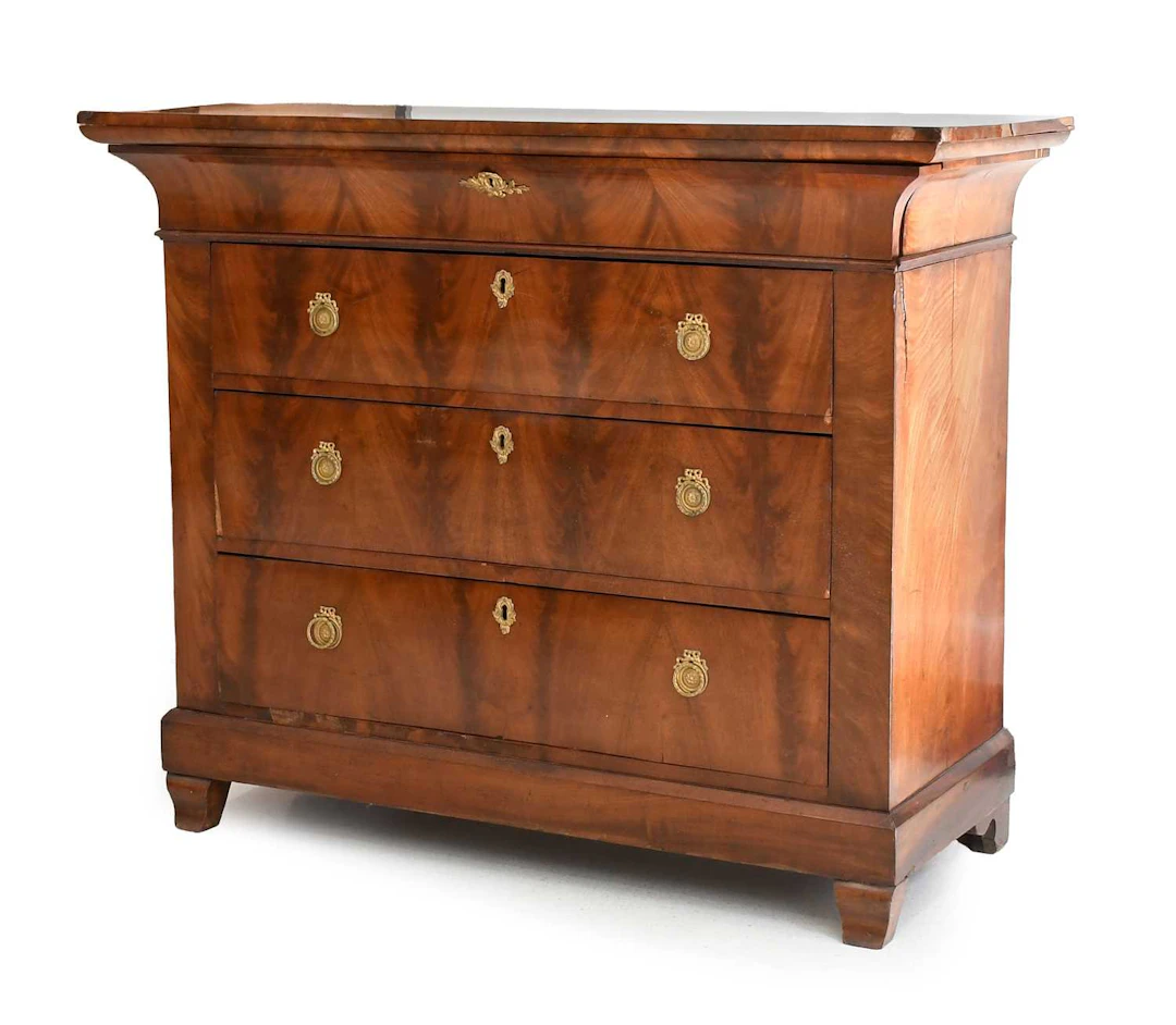 A French Mahogany Chest of Drawers, 19th century