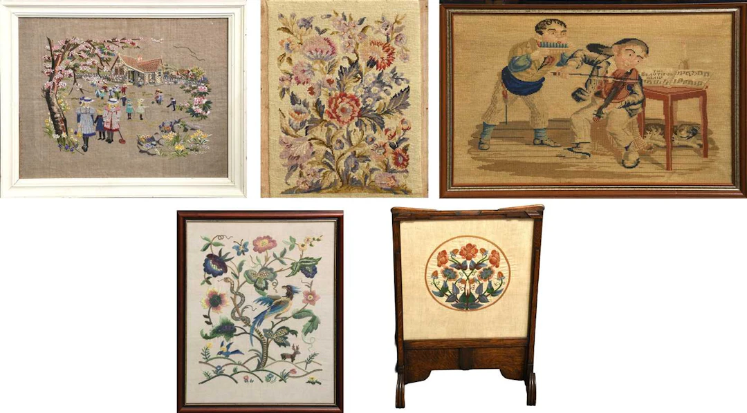 Group of Early 20th Century Embroideries