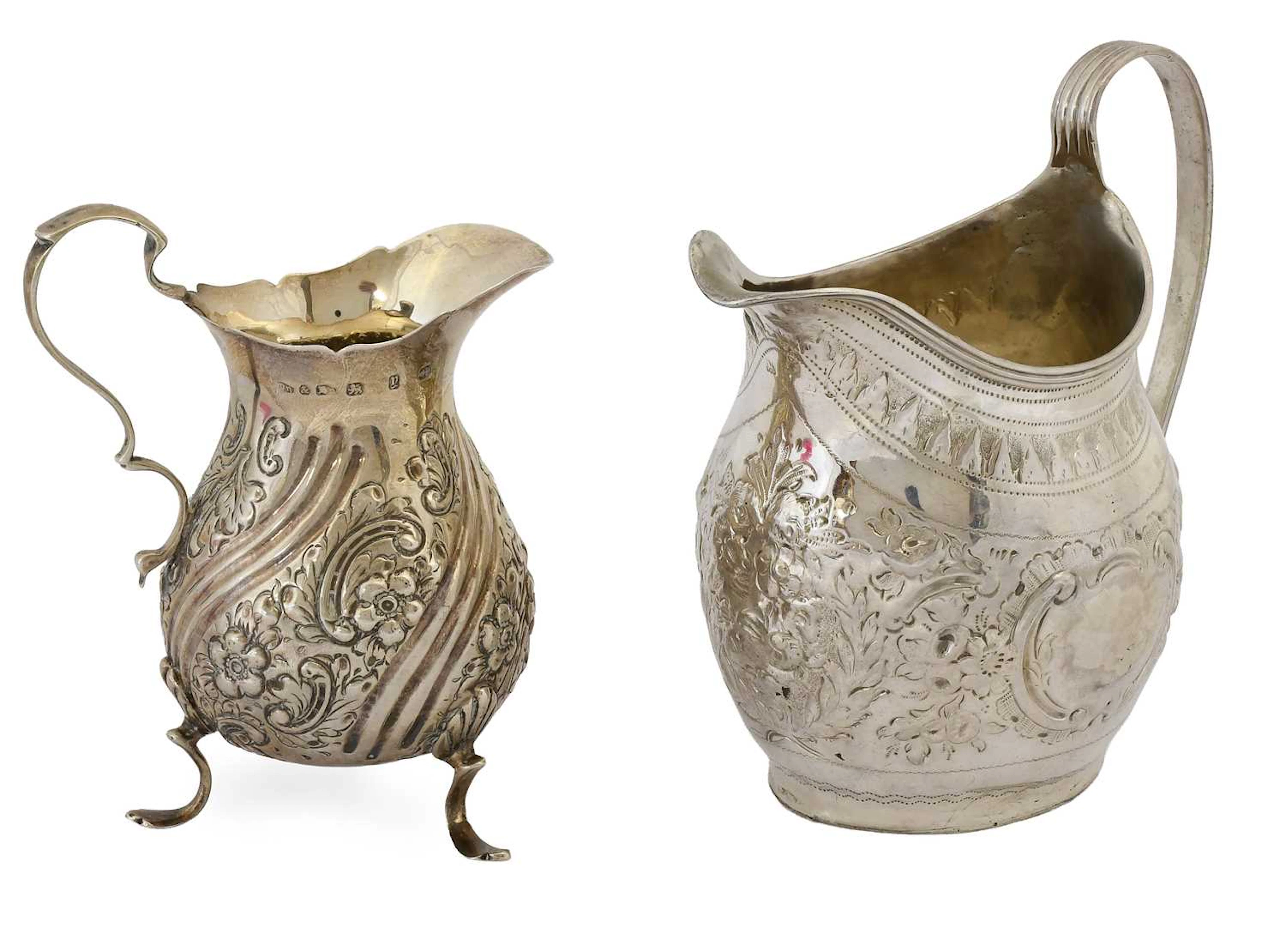 A Victorian Silver Cream-Jug and a George III Silver Cream-Jug, The