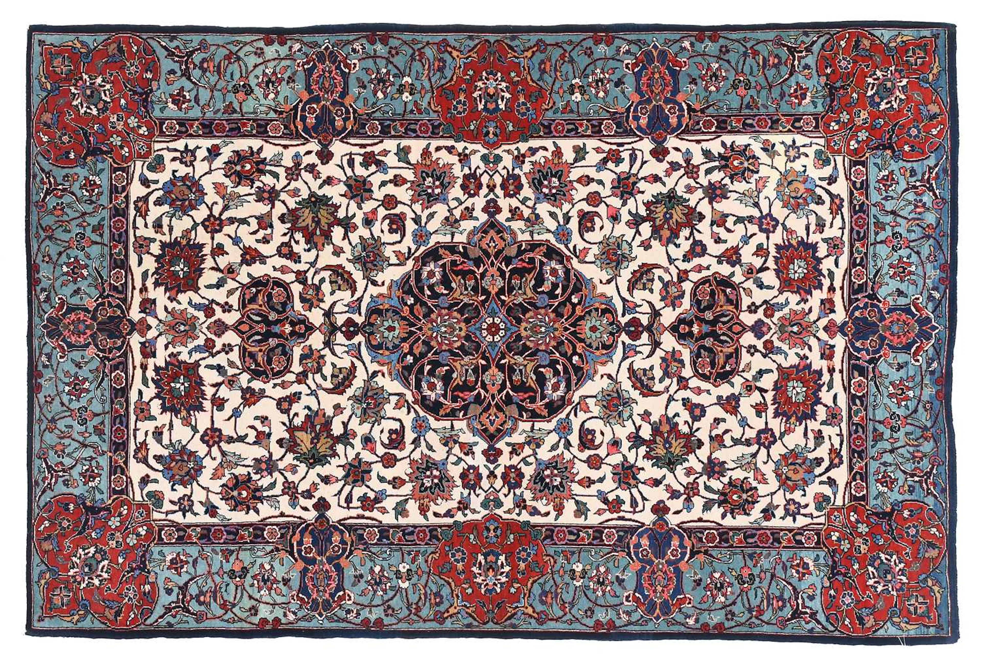 Kashan Rug Central Iran, Circa 1950