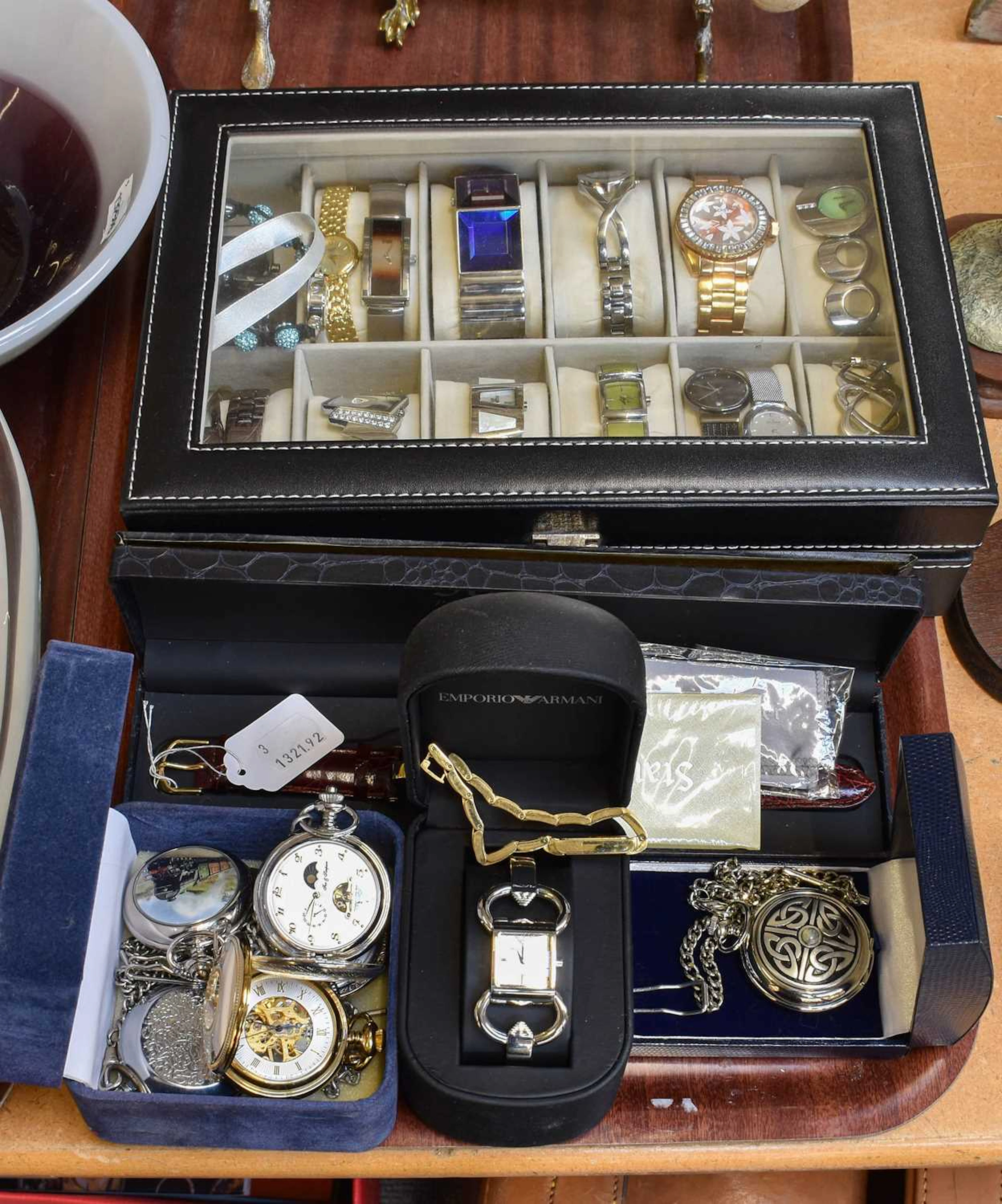 Two Lady's Emporio Armani Wristwatches