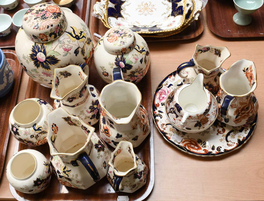 A Quantity of Masons "Mandarin", Wedgwood and Other Pottery