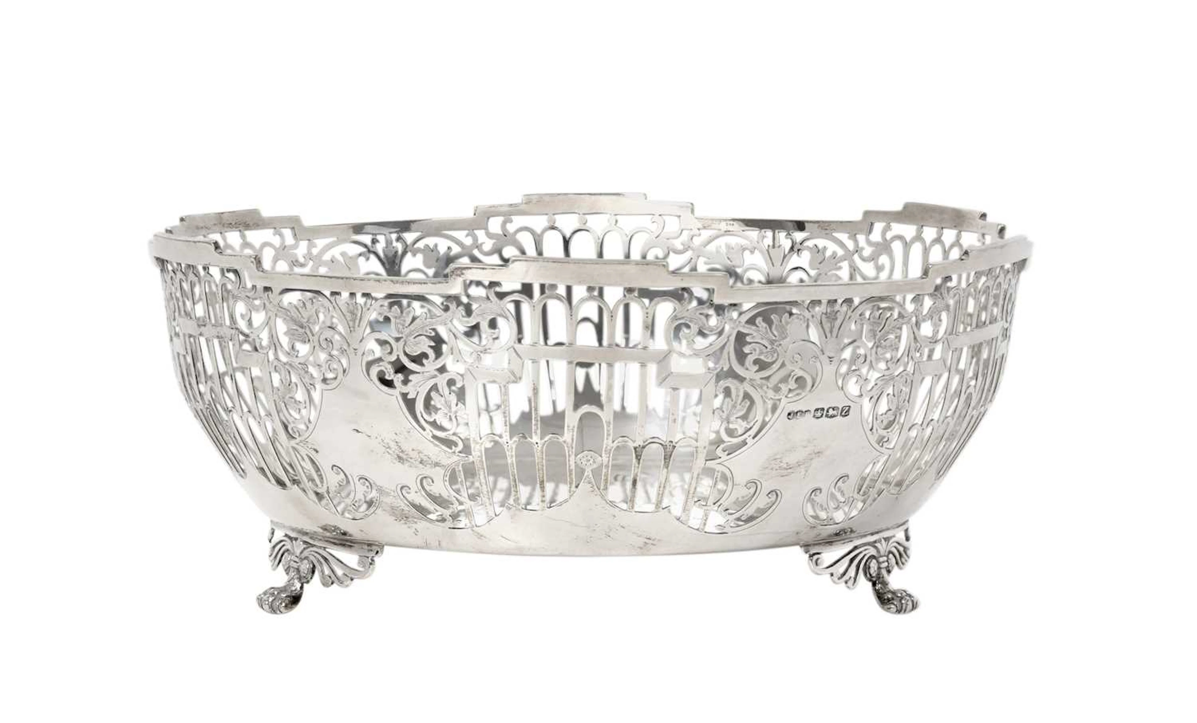 A George VI Silver Bowl by James Edward Barry, Sheffield, 1942, by