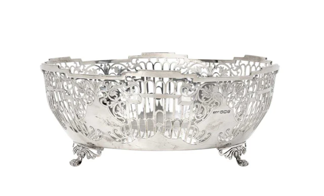 A George VI Silver Bowl by James Edward Barry, Sheffield, 1942, by