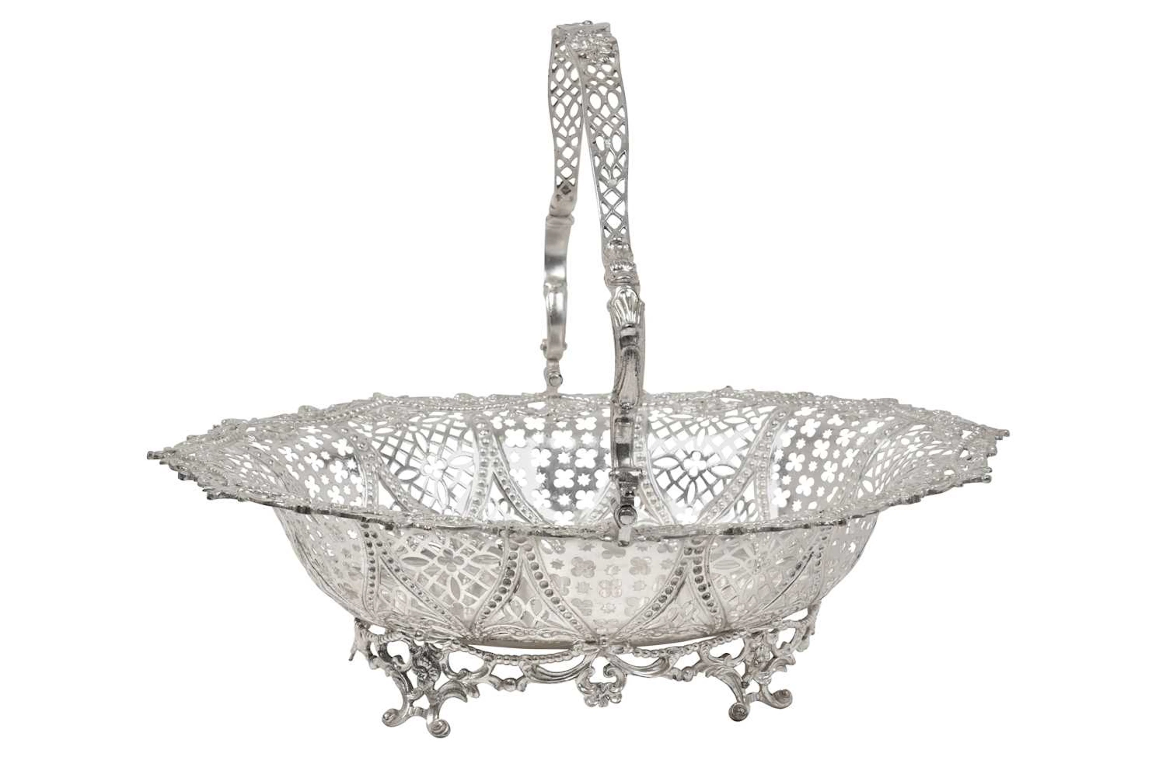 A Victorian Silver Basket by Charles Thomas Fox and George Fox, London