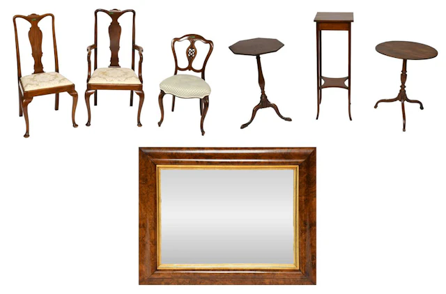 A Group of 19th Century and later furniture