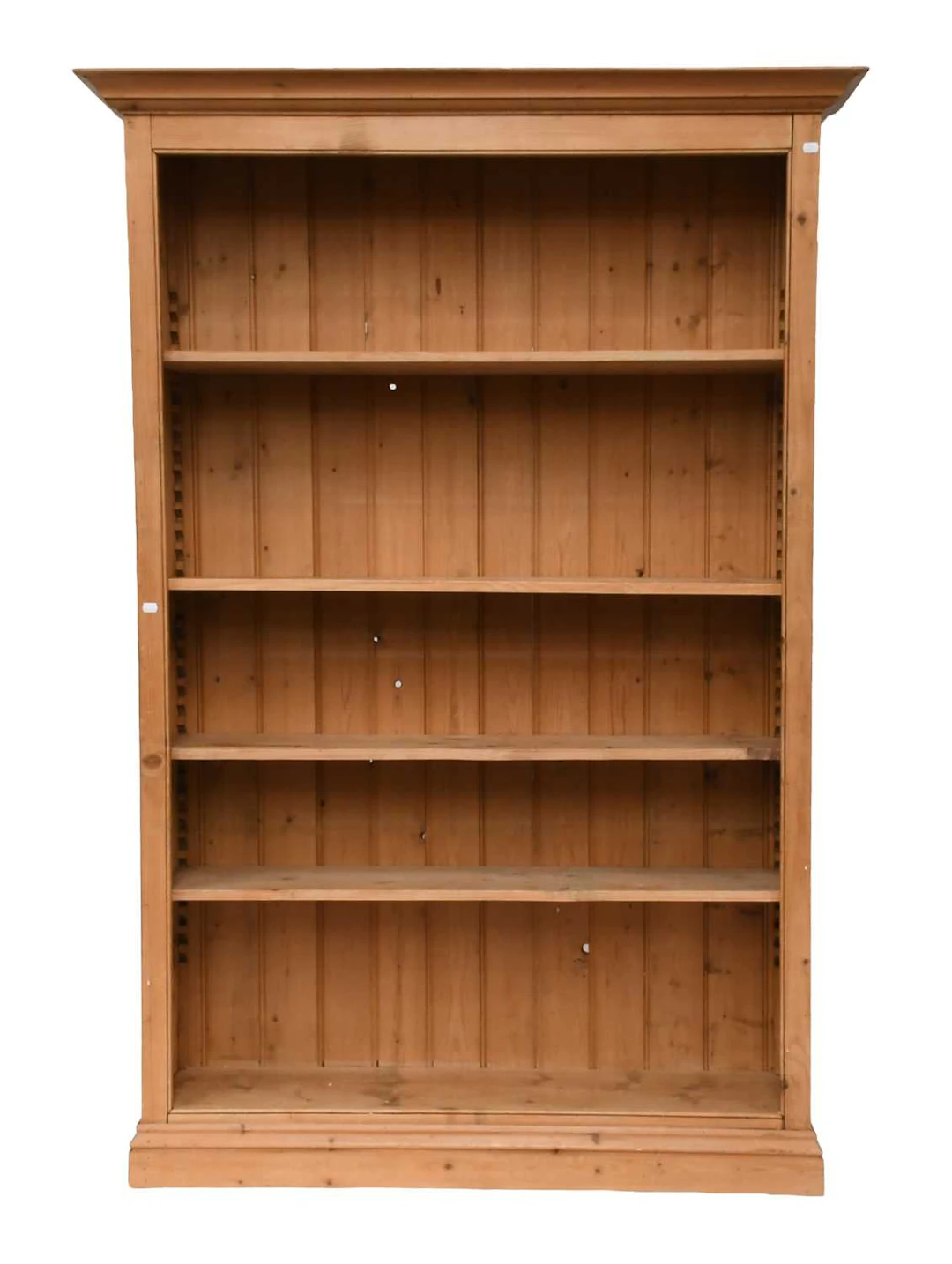 A Modern Pine Open Bookcase