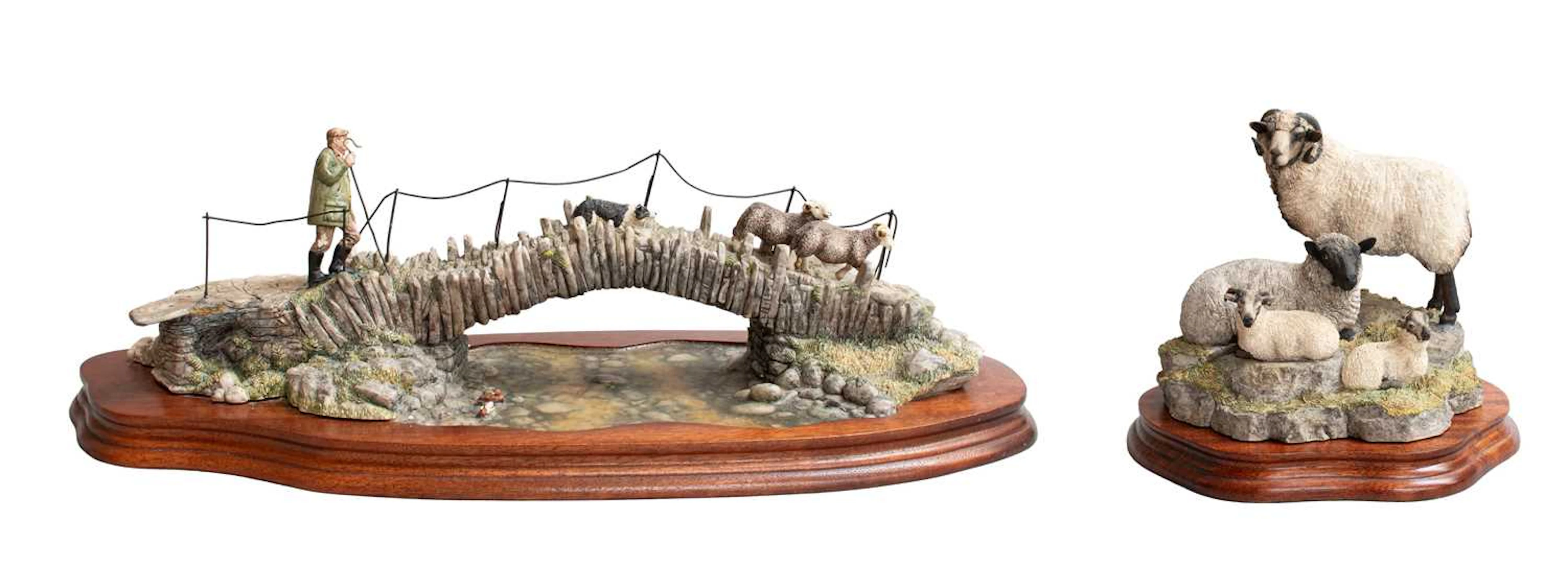 Border Fine Arts 'Shetland Sheep Family Group' (Katmoget), 'Off To