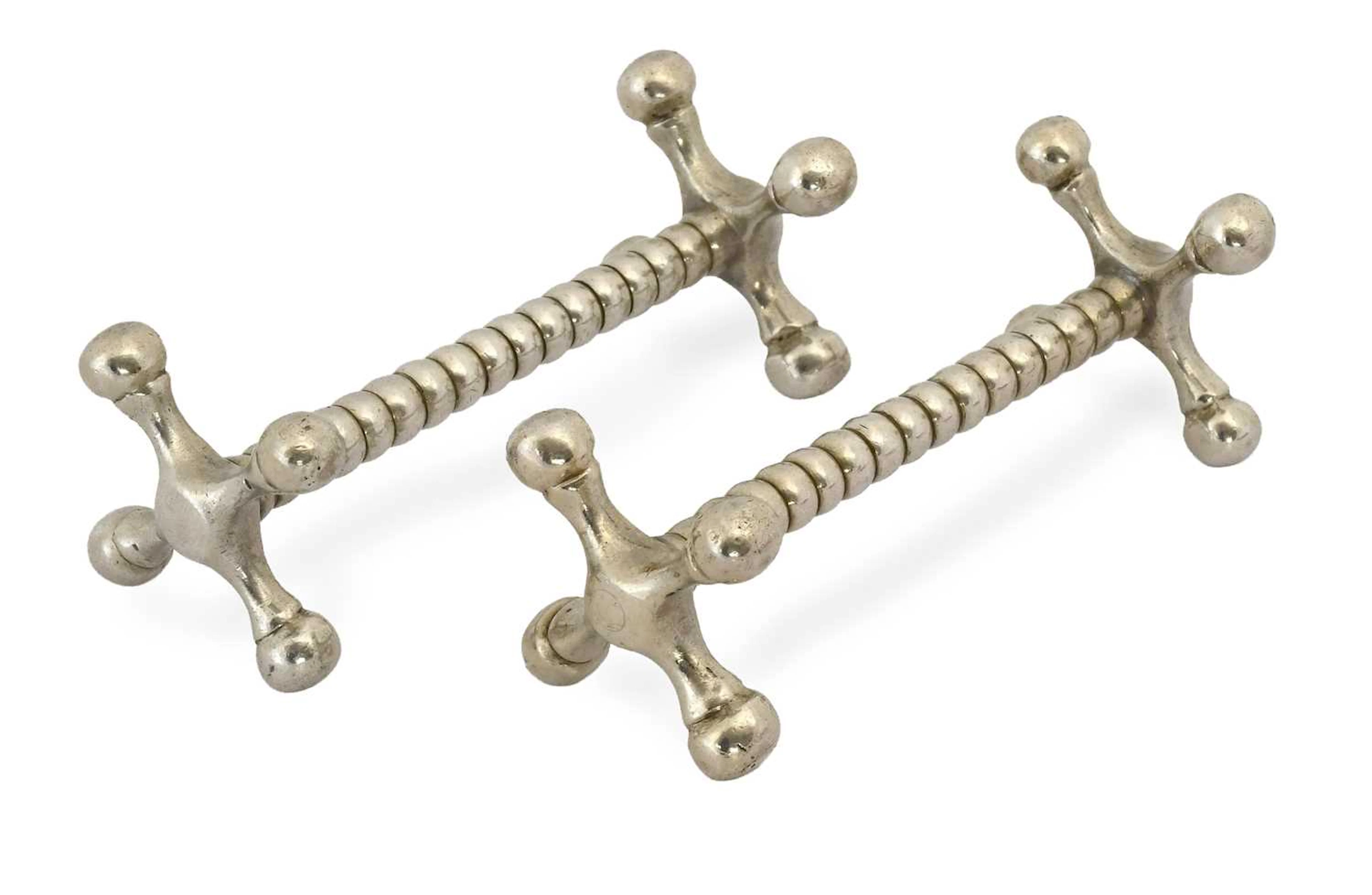 A Pair of Edward VII Silver Knife-Rests, by Walker and Hall, Sheffield, 1905
