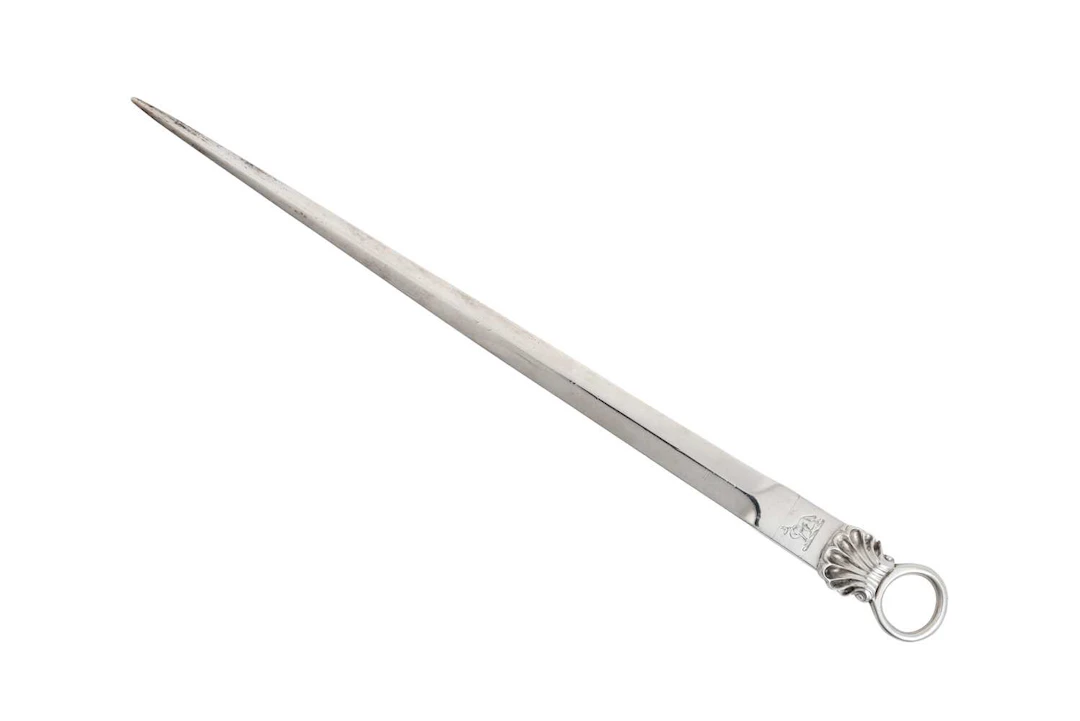 A George III Silver Meat-Skewer by William Eley, William Fearn and