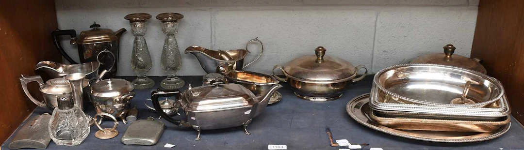 A Collection of Silver and Silver Plate