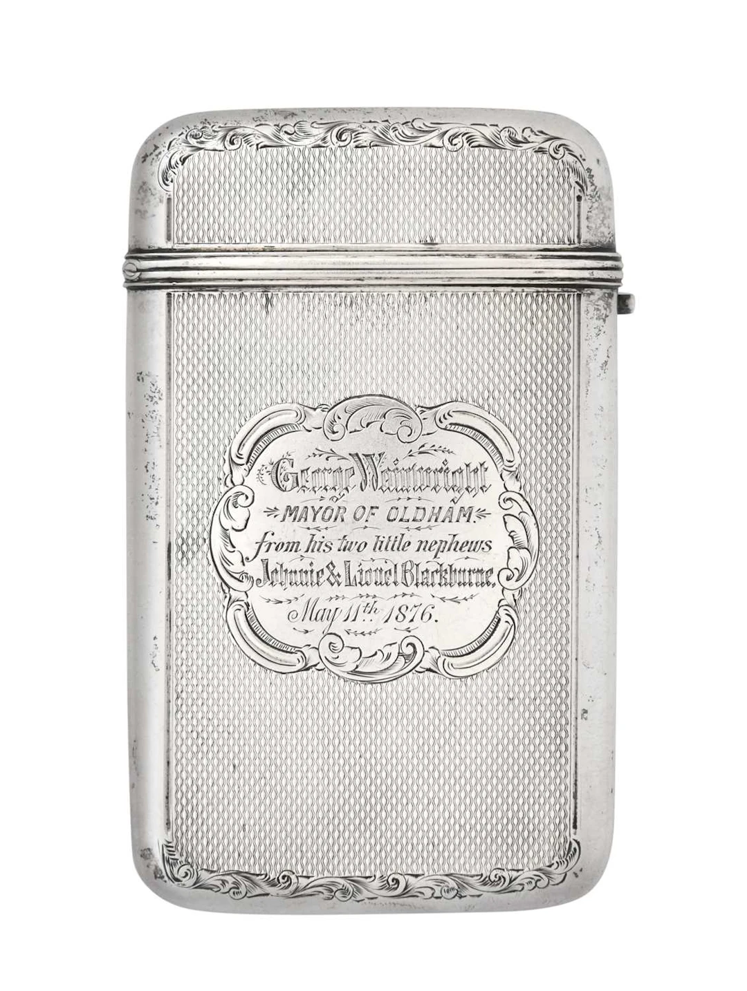 A Victorian Silver Cheroot-Case by Robert Thornton, Birmingham, 1875