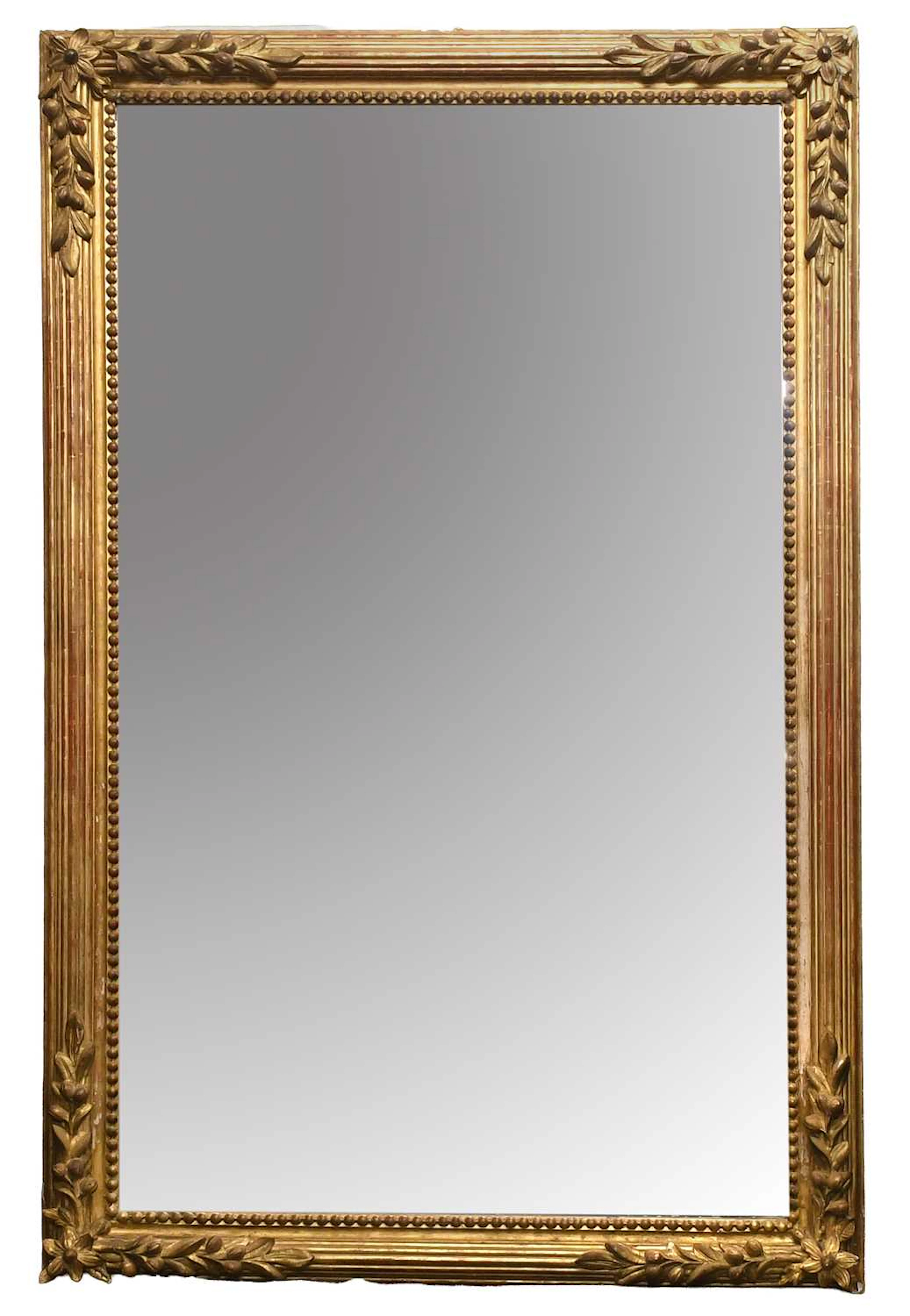 A Mid 19th Century Gilt and Gesso Overmantel Mirror