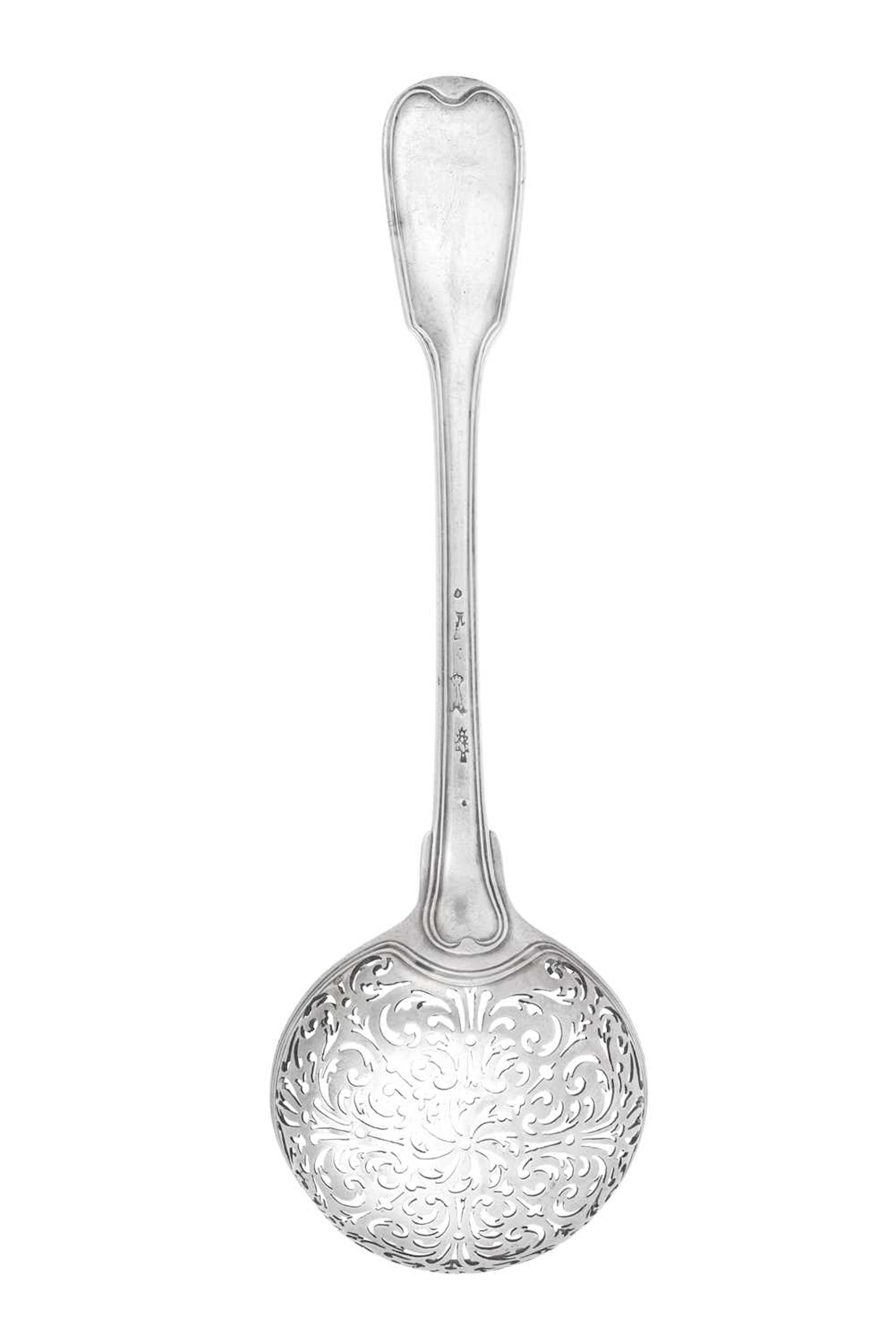 A Louis XVI Silver Sugar-Sifting Spoon by Pierre-Nicolas Somme, Paris