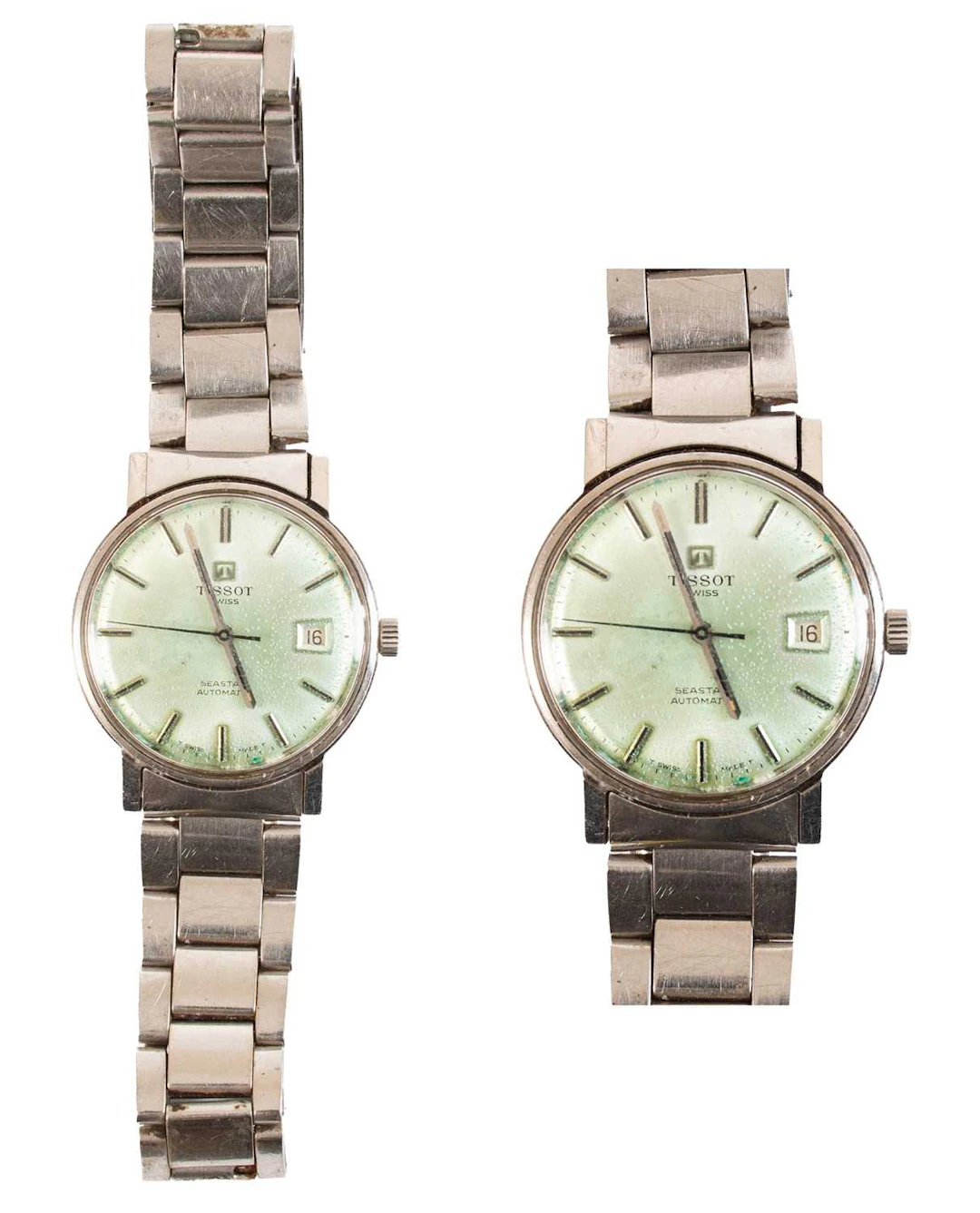 A Stainless Steel Automatic Calendar Centre Seconds Wristwatch, signed