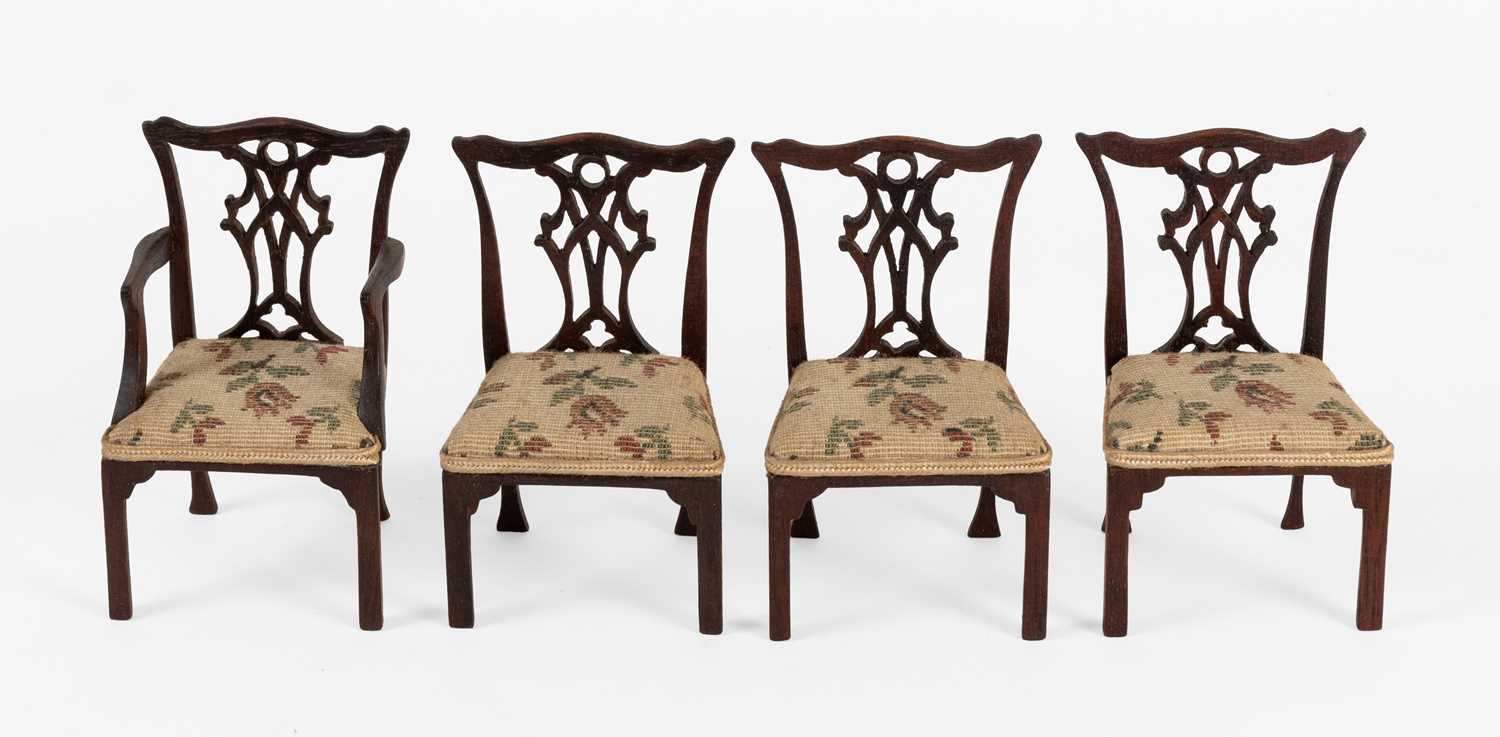 Stuart King Dolls House Georgian Style Dining Chairs
