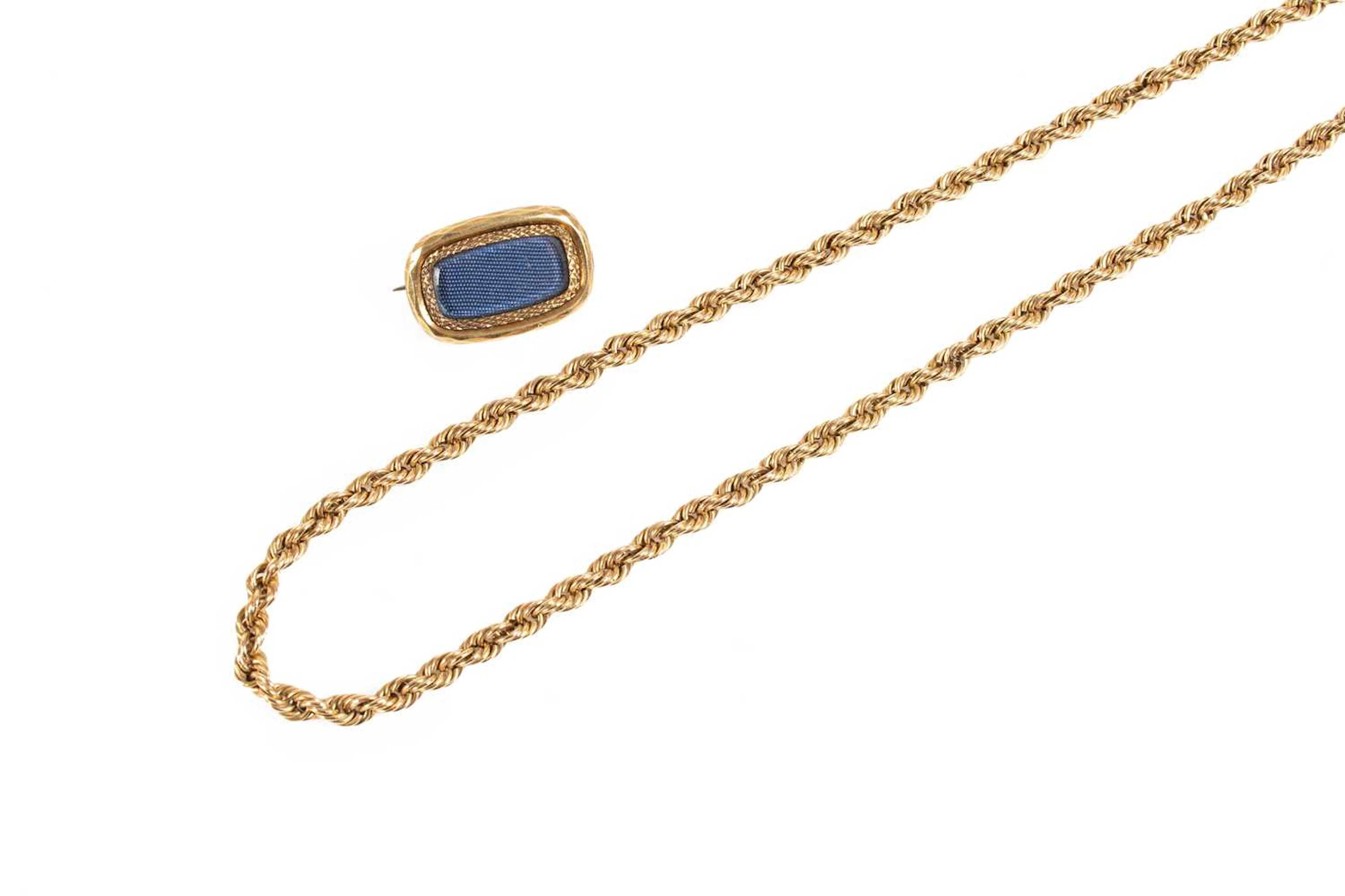 A Rope Twist Necklace (a.f), A Mourning Brooch
